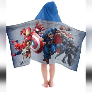 Marvel Superheroes Hooded Towel Beach Pool Bath
